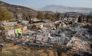 The aftermath of the Sleepy Hollow Fire - photo by Don Seabrook