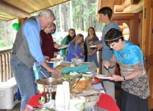 No Stehekin celebration is complete without a potluck