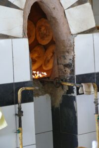 Baking naan in Uzbekistan